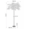 Image de Lampadaire plumes 165cm marron Kare Design