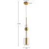 Image de Suspension Candy Bar 13cm dorée Kare Design