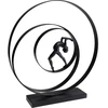 Image de Déco danseuse anneaux 50cm noir Kare Design