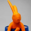 Image de Lampe Animal lapin 50cm orange et bleue Kare Design