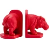 Image de Serre-livres hippopotame rose set de 2 Kare Design