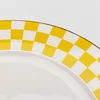 Image de Assiettes Harlequin 27cm jaunes set de 6 Kare Design