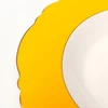 Image de Assiettes creuses Harlequin 23cm jaunes set de 6 Kare Design