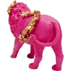 Image de Déco lion rose fleurs 25cm Kare Design