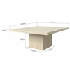 Image de Table basse Travertino 100x100cm Kare Design