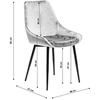 Image de Chaise East Side Flower Fever jaune Kare Design