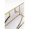Image de Console Miami Loft 120x35cm blanche et dorée Kare Design