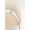 Image de Chaise avec accoudoirs Belle velours crème Kare Design