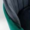 Image de Chaise Hojas velours gris et vert Kare Design