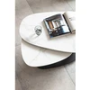 Image de Table basse Franklin effet marbre blanc Kare Design