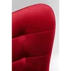 Image de Fauteuil pivotant Oscar velours rouge Kare Design