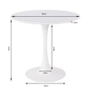 Image de Table Schickeria 80cm chêne et noire Kare Design