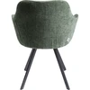 Image de Chaise avec accoudoirs pivotante Lady Loco Coco verte Kare Design