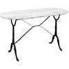 Image de Table Bistrot 120x60cm marbre blanc Kare Design
