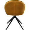 Image de Chaise avec accoudoirs pivotante Carlito Mesh jaune Kare Design