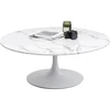 Image de Table basse Schickeria effet marbre blanc 110cm Kare Design