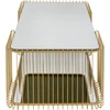 Image de Table basse Wire Double 120x60cm laiton Kare Design