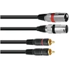 Image de OMNITRONIC Câble adaptateur 2xXLR(M)/2xCinch 1,5m sw