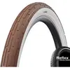 Image de Schwalbe 50-622 Motion FAT FRANK, pneu à fil, avec protection K-Guard, couleur marron/bande blanche réfléchissante