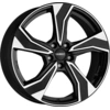 Image de Jantes en alliage DEZENT KB dark 6.5x16 5x114.3 ET 45 NOIR/POLISÉ