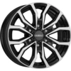 Image de roues DEZENT KC dark 8x17 6x139.7 ET 20 NOIR/POLISHED