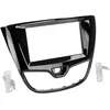 Image de Kit Facade Autoradio 2din Compatible Avec Opel Karl Ap15 Noir Brillant
