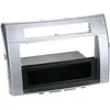 Image de Support Autoradio Compatible Avec Toyota Corolla Verso 04-09 - Argent 1din Avec Vide-poche