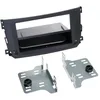 Image de Kit Facade Autoradio 2din Compatible Avec Smart Fortwoo Ap10 Avec Vide Poche Induction Qi Noir