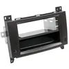 Image de Kit Facade Autoradio 2din Compatible Avec Mercedes Viano Vito Ap06 Avec Vide Poche Induction Qi Noir