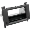 Image de Facade Autoradio 2din Compatible Avec Mercedes Viano Vito 06-14 Avec Vide Poche Induction Qi Noir Rubber Touch