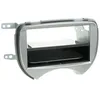 Image de Kit Facade Autoradio 2din Compatible Avec Nissan Micra 10-13 Avec Vide Poche Induction Qi Argent