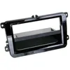 Image de Facade Autoradio 2din Compatible Avec Seat Skoda Vw Ap03 Avec Vide Poche Induction Qi Noir Brillant