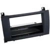 Image de Adnauto - Facade Autoradio 2din Compatible Avec Mercedes Slk Ap04 Avec Vide Poche Induction Qi Noir Rubber Touch