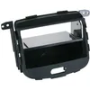 Image de Kit Support Autoradio Compatible Avec Hyundai I10 08-13 Avec Vide Poche - Noir Rubber Touch