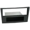Image de Facade Autoradio 1din Compatible Avec Opel Astra H Ap04 Noir Charbon Rubber Touch