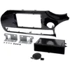 Image de Adnauto - Kit Support Autoradio Compatible Avec Kia Rio Ap15 - Noir Brillant - Avec Vide-poche