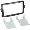 Image de Kit Support Autoradio Compatible Avec Dacia Opel Vivaro Renault Trafic Noir Brillant