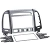 Image de Adnauto - Facade Autoradio 2din Compatible Avec Hyundai Santa Fe Ap11 Noir Gris