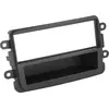 Image de Façade d'autoradio 1-DIN avec vide poche compatible avec Dacia/Fiat/Nissan/Opel/Renault