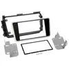 Image de Kit Support Autoradio Compatible Avec Nissan Micra - Noir Brillant Contour Argent