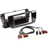 Image de Façade d'autoradio 2 DIN avec vide poche compatible avec Seat Ibiza piano black/harnais