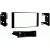 Image de Support Autoradio Double Din Avec Compartiment Pour Nissan Micra Note Versa Noir