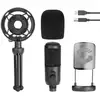 Image de Microphone à Condensateur Cardioïde Professionnel Streaming PodCast avec Filtre Anti-Pop - Neuf