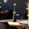 Image de SIGOR LED Lampe de table à accu + vase "Nuflair" 2,2W 820 (blanc chaud) + 827 (ton chaud-extra) noir mat gradable