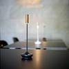 Image de Lampe de table rechargeable à LED SIGOR « Nucandle » 1,6 W 827 (teinte chaude extra) noir céramique + cuivre, dimmable