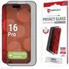 Image de E.V.I. Displex Privacy Panzerglas (10H) für Apple iPhone 16 Pro, Eco-Montagerahmen, Privacy Filter, Apple, iPhone 16 Pro, Trockene Anwendung, Schmutzabweisend, Schlagfest, Kratzresistent, Schwarz, Transparent, 1 Stück(e)