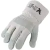 Image de Gants en cuir croûte de bovin, taille 11, doublés, double couture, dos et manchette 12 pcs