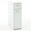 Image de Fmd - Meuble De Rangement 1 Porte Et 1 Tiroir 20x45x61 Cm Blanc