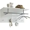 Image de Fmd - Porte Manteau 72x29,3x34,5 Cm Blanc Brillant