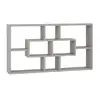 Image de Fmd - Etagère Murale 8 Niches 85x16x47,5 Cm Chêne Grisé